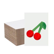 200 Pack White 5x7 in Corrugated Cardboard Sheets Pads for Packing Crafts