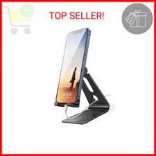 Lamicall Adjustable Cell Phone Stand, Desk Phone Holder, Cradle, Dock, Compatibl