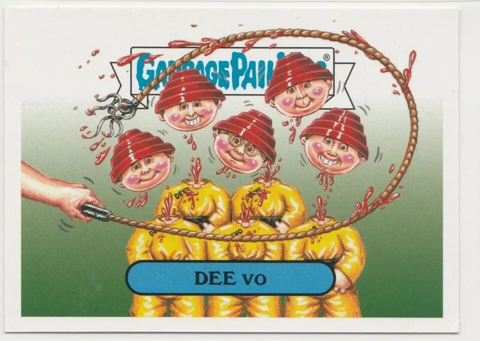 Dee Vo 1b Garbage Pail Kids GPK 2017 Battle of the Bands Trading Card
