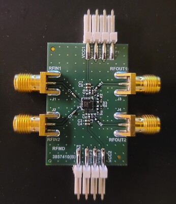 RFMD Qorvo RF3857 DUAL CHANNEL LNA WITH BYPASS MODE Evaluation Board ~ NEW ~