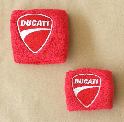 Ducati Ausgleichsbehälterdeckel 1. Klasse Post rot Swoosh Paar neu
