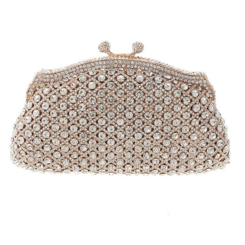 NEW CLUCTH ALL CRYSTAL EVENING RHINESTONES CLUTCH - Picture 15 of 16