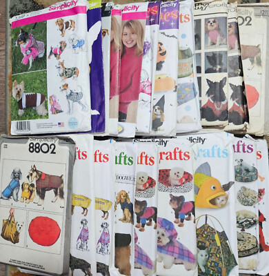 Simplicity Craft Sewing Patterns Pet Dogs & Cats Dog Beds Costumes Toys You-Pick