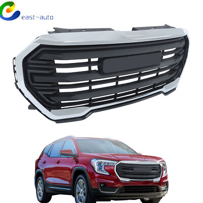 Chrome+Matte Black Plastic Front Upper Grille Fit For GMC Terrain SLE ...