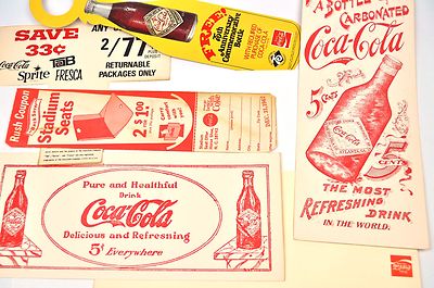 Coca-Cola Coke Printables Trailers Coupons Shelf Signs USA Bottle Hanger