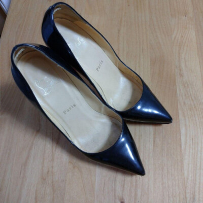 Christian Louboutin Pumps Heel Leather Black UK6.5/EU37/US7 USED