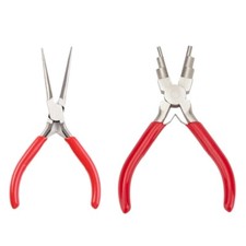 Round Pliers with Double Spring Long Nose Pliers for Crafting and DIY Projects