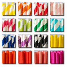 Papier Trinkhalme 100 stück / 197x6mm / 35 s...