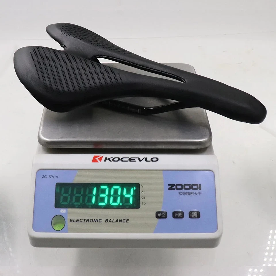 Asiento de sillín hueco súper ligero de carbono completo para bicicleta de carretera/montaña  Foto 3 de 4