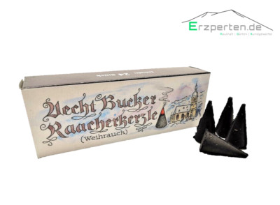 Räucherkerzen Aecht Bucker Raacherkerzle Weihrauch 24-er Pack aus dem Erzgebirge
