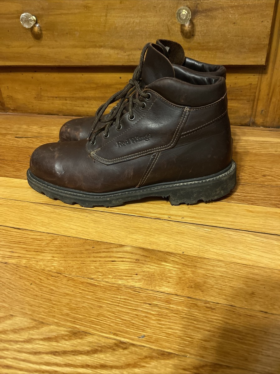 Red Wing 2476 Boots Brown Leather Steel Toes Boots Men