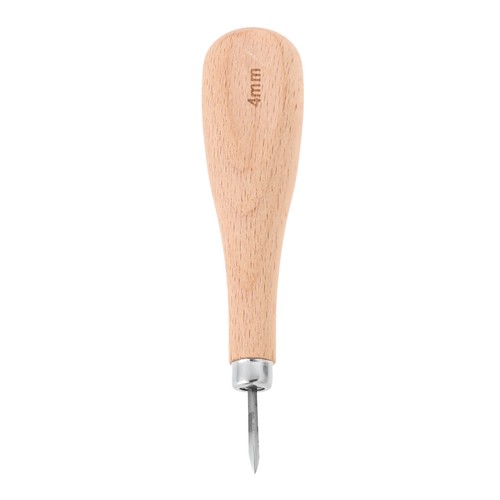 Leather Craft Wood Diamond Rhombus Awl DIY Sewing Awl Leathercraft Punch Tool - Picture 8 of 10