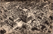 RPPC Real Photo Postcard Cathedrale prise en avion France Taken From Plane