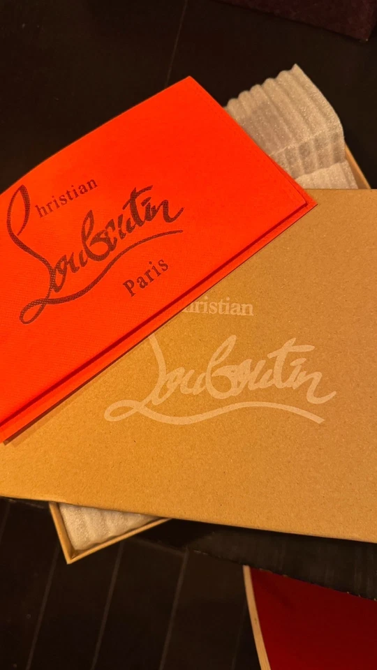 CHRISTIAN LOUBOUTIN EU 38 Scarpe Donna BLACK TACCO 8 cm  - Immagine 2 di 4