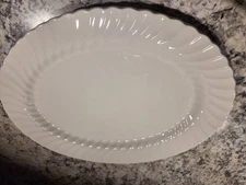 johnson brothers ironstone white 14" platter