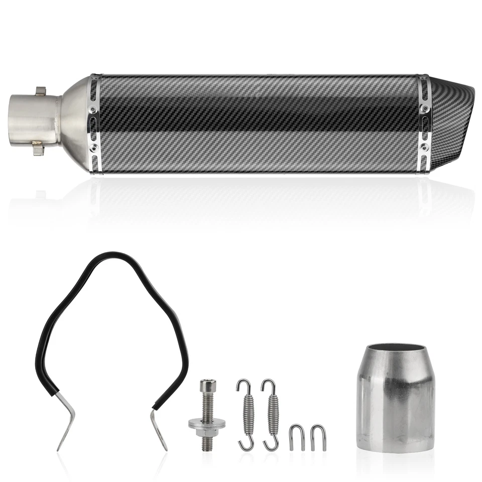 Slip On Exhaust Muffler Pipe Silencer For 38-51mm Universal Motorcycle Dirt Bike Foto 2 de 4