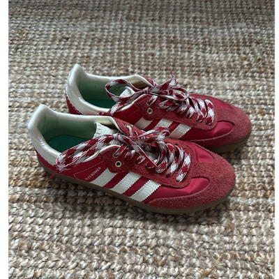 Adidas Samba Wales Bonner Damen Sneaker Rot/Weiß EU 38 2/3 Low Top