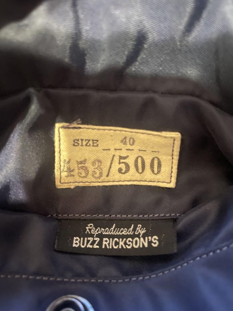 【希少】BUZZ RICKSON'S 500着限定　L2-A サイズ40 Rare BUZZ RICKSON'S 500-Piece Limited Edition L-2A Size 40