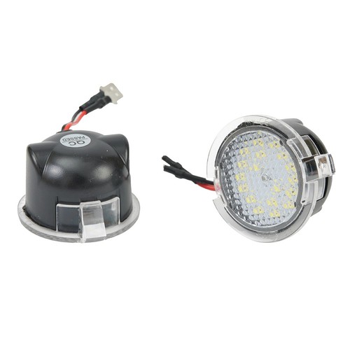 2x Bright White 18SMD LED Side Mirror Puddle Lights For Ford 2015-2017 - Picture 10 of 12