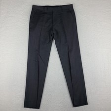 Banana Republic Pants Mens 32x32 Dark Gray Tailored Slim Fit Lanificio Wool