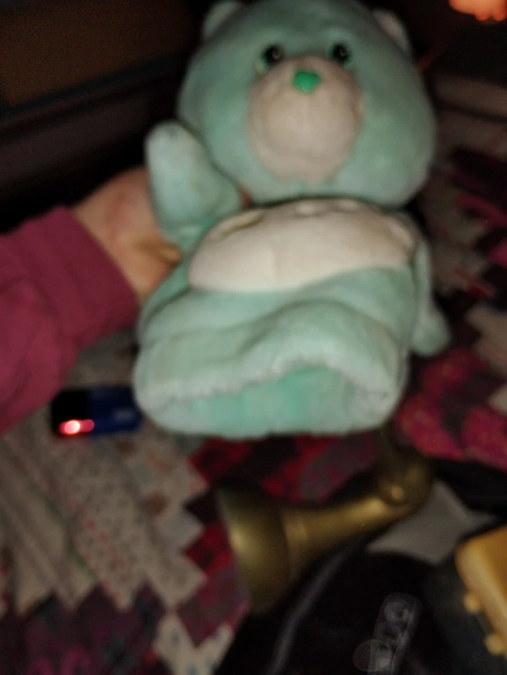 Care Bears WISH BEAR Hand Puppet Green Teal - Image 3 of 4