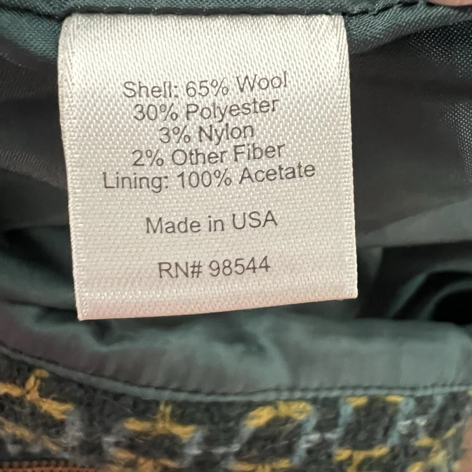 Винтажная юбка-карандаш Beth Bowley размер 6 твидовая шерстяная смесь - Изображение 4 из 4