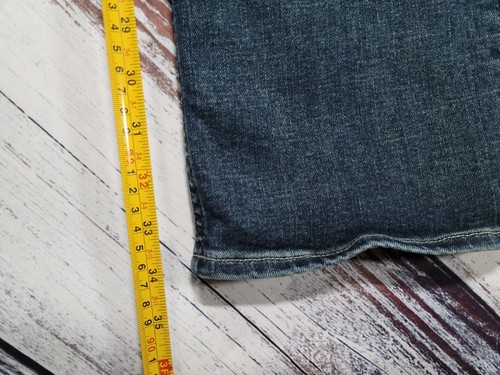 7 For All Mankind Carsen Jeans Herren 32x34 Blau Dark Wash Denim Stretch Wiskers - Bild 7 von 7