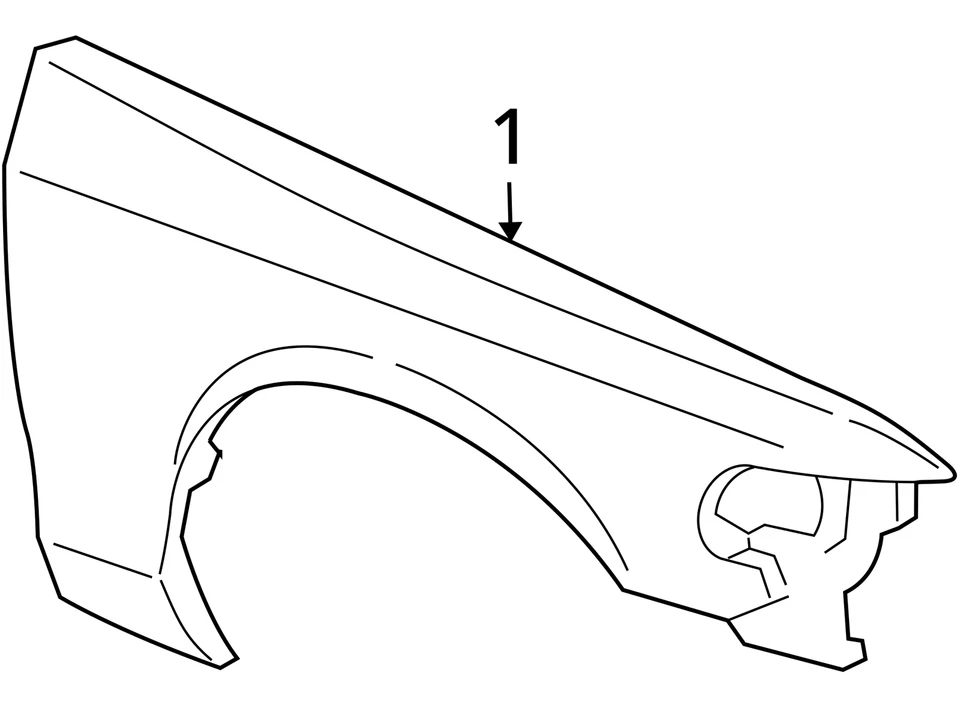 2003-2011 Mercury Grand Marquis Driver Fender FMKHT - Image 3 of 3