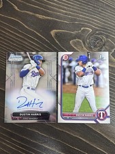 Dustin Harris 2022 Bowman Sterling Baseball Prospect Auto #PA-DH - Rangers
