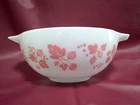 Vtg  PYREX #443 PINK GOOSEBERY Cinderella Mixing Nesting Bowl 2.5 Qt EXCELLENT