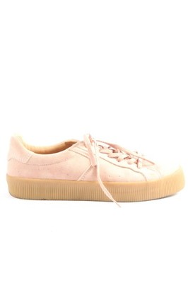 PULL & BEAR Schnürsneaker Damen Sneaker Gr. DE 37 altrosa Casual-Look