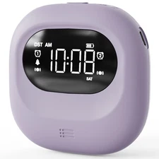 Vibrating Alarm Clock for Heavy Sleepers Adults/Kids/Girls, Small Travel Bed ...