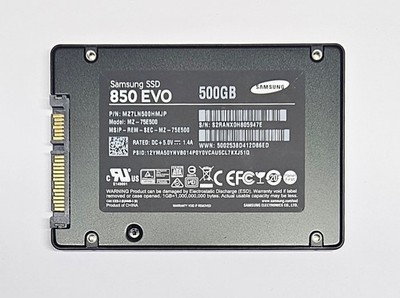 Samsung SSD 850 EVO 500GB MZ-75E500 Internal Hard Drive - Tested and Wiped