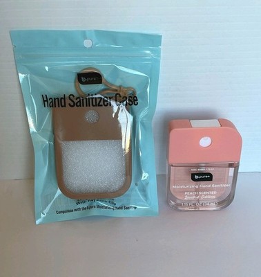 B.Pure Peach Moisturizing Hand Sanitizer 1.15 oz. with case. Popular on TIK TOK!