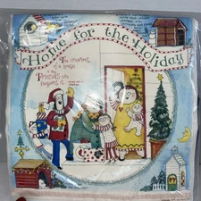 2003 Gooseberry Patch Tote Shopping Bag Christmas Holiday Theme Red White Black