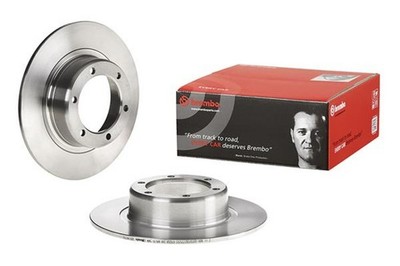 2x BREMBO Bremsscheibe PRIME 08.1741.10 für CITROËN CV ACADIANE MEHARI AMI DYANE