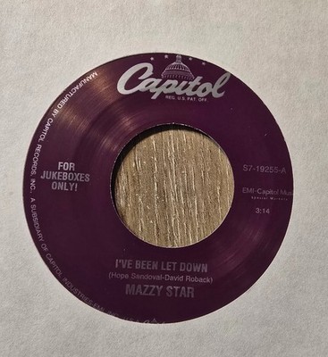 Mazzy Star I've Been Let Down / Rose Blood US Jukebox Only 45 on Capitol