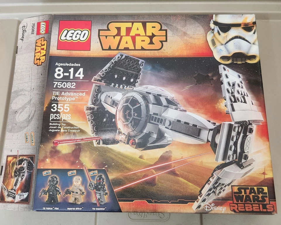 LEGO Star Wars: TIE Advanced Prototype (75082) Set, Figures, Manual & Box  - Image 4 of 4