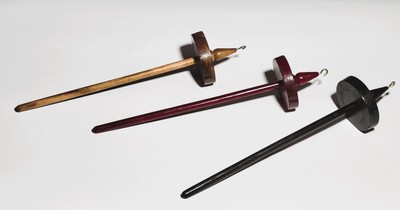 Wood Drop Spindle Hand-crafted from Mango Wood. Top Whorl Spinning