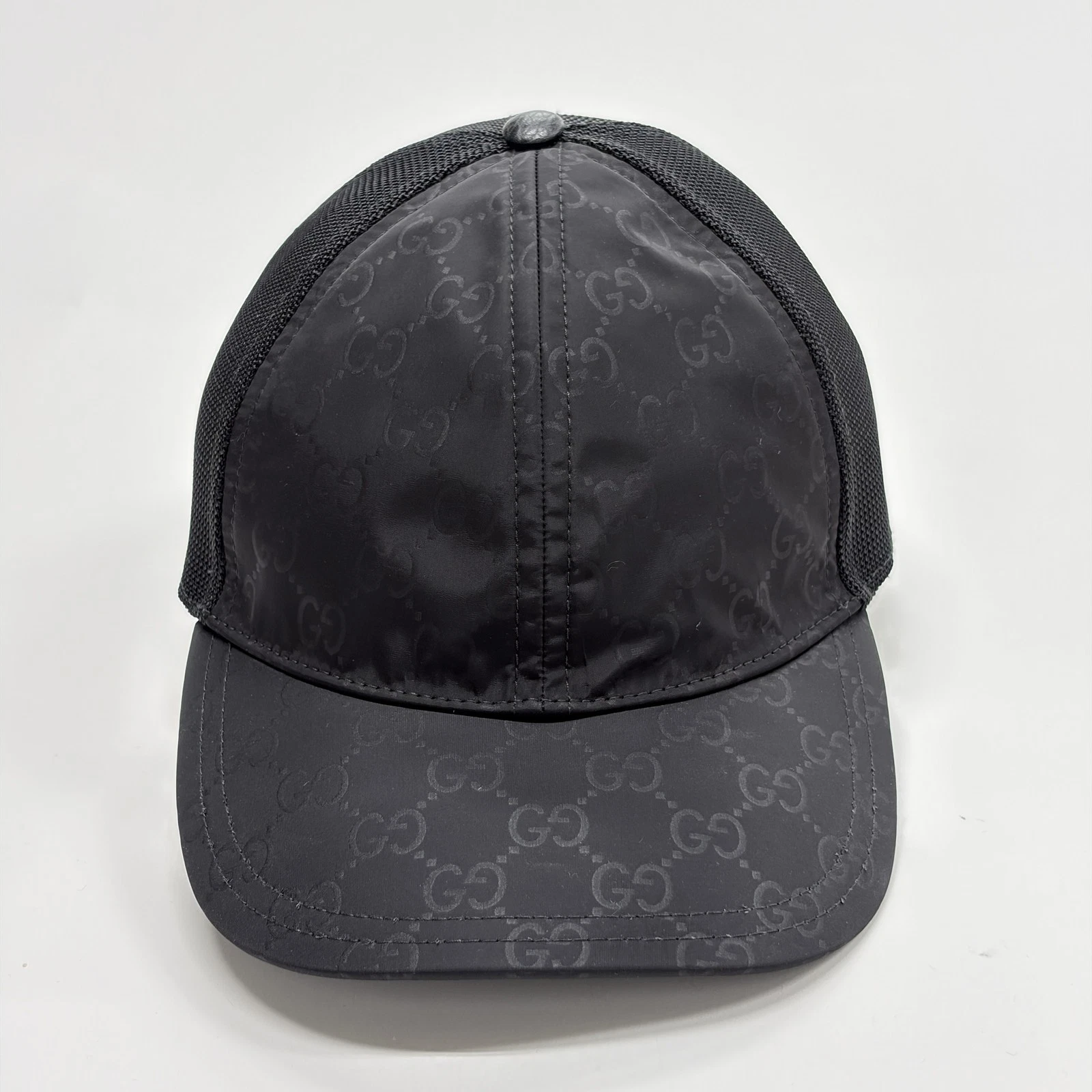 Gucci GG Nylon Baseball Cap Black 510950 4HD47 1000 M