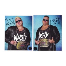 Nasty Boys Knobbs Saggs Signed 8x10 Autograph Auto WWE Pro Wrestling Tees