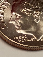 2022 P Roosevelt dime MAJOR MUTI-ERROR Druling,Scarface,Skull Fracture