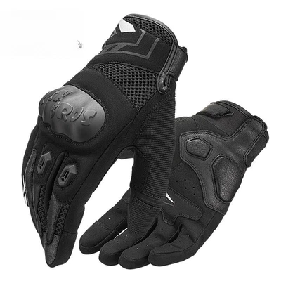 ROCKBROS Motorradhandschuhe aus Leder mit Touchscreen Thermo Motocrosshandschuhe - Bild 1 von 4