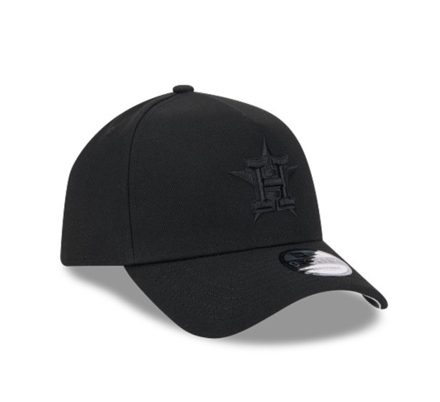 New Era Houston Astros Men's Black/ Black 9FORTY A-Frame