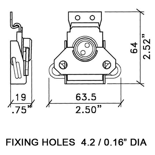 Penn Elcom Medium Stainless Steel Surface Latch with Catch Plate - Picture 2 of 2