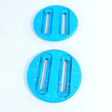 K2 Snowboard Binding Discs Used Blue K2-DSC-07 Set Of Two No Hardware