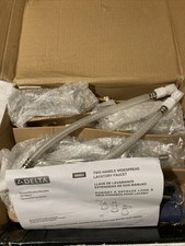 Delta D35769LF-SP Alux Two Handle Spotshield Brushed Nickel Faucet   READ