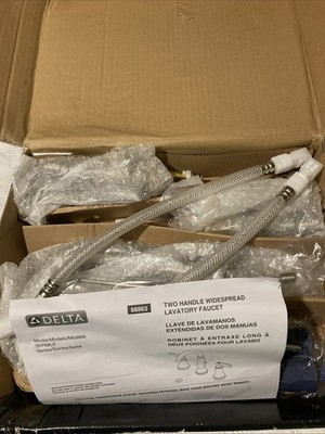 Delta D35769LF-SP  Alux Two Handle Spotshield Brushed Nickel Faucet READ