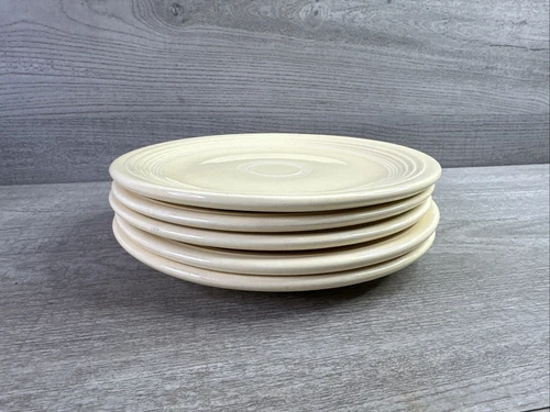 Vtg Lot of 5 Fiesta Original Ivory Salad Plate 7.25" HLC Homer Laughlin