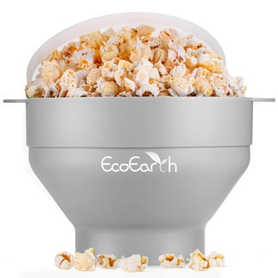 EcoEarth Mikrowellen-Popcornmaschine, faltbar lebensmittelechtes Silikon Earl Gray 